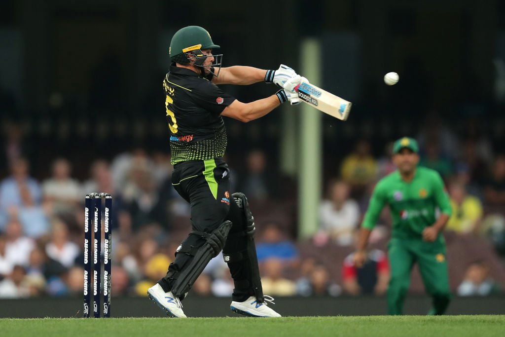 Aaron Finch against Pakistan at Sydney