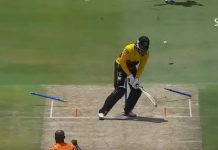 Watch Video | Chris Gayle dismissed by a pinch point yorker from Junior Dala chris gayle out