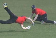 Watch Video | Dinesh Karthik takes a stunning catch in Deodhar Trophy Final Dinesh Karthik takes stunning catch to dismiss Parthiv Patel in Deodhar Trophy final