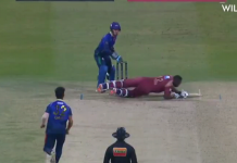 Watch Video | Ruthless bouncer from Qais Ahmed surprises Andre Russell Andre Russell in T10 League ground