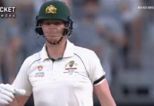 Watch: Steve Smith reacts hilariously to Colin de Grandhomme’s bouncer steve smith in 1st test vs new zealand at pearth