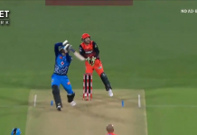 Watch Video: Alex Carey wows the fans in Adelaide with an unbelievable off-side six Alex Carey in BBL 09