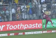 Watch : Evin Lewis wows the fans in Wankhede Stadium with his incredible fielding skills