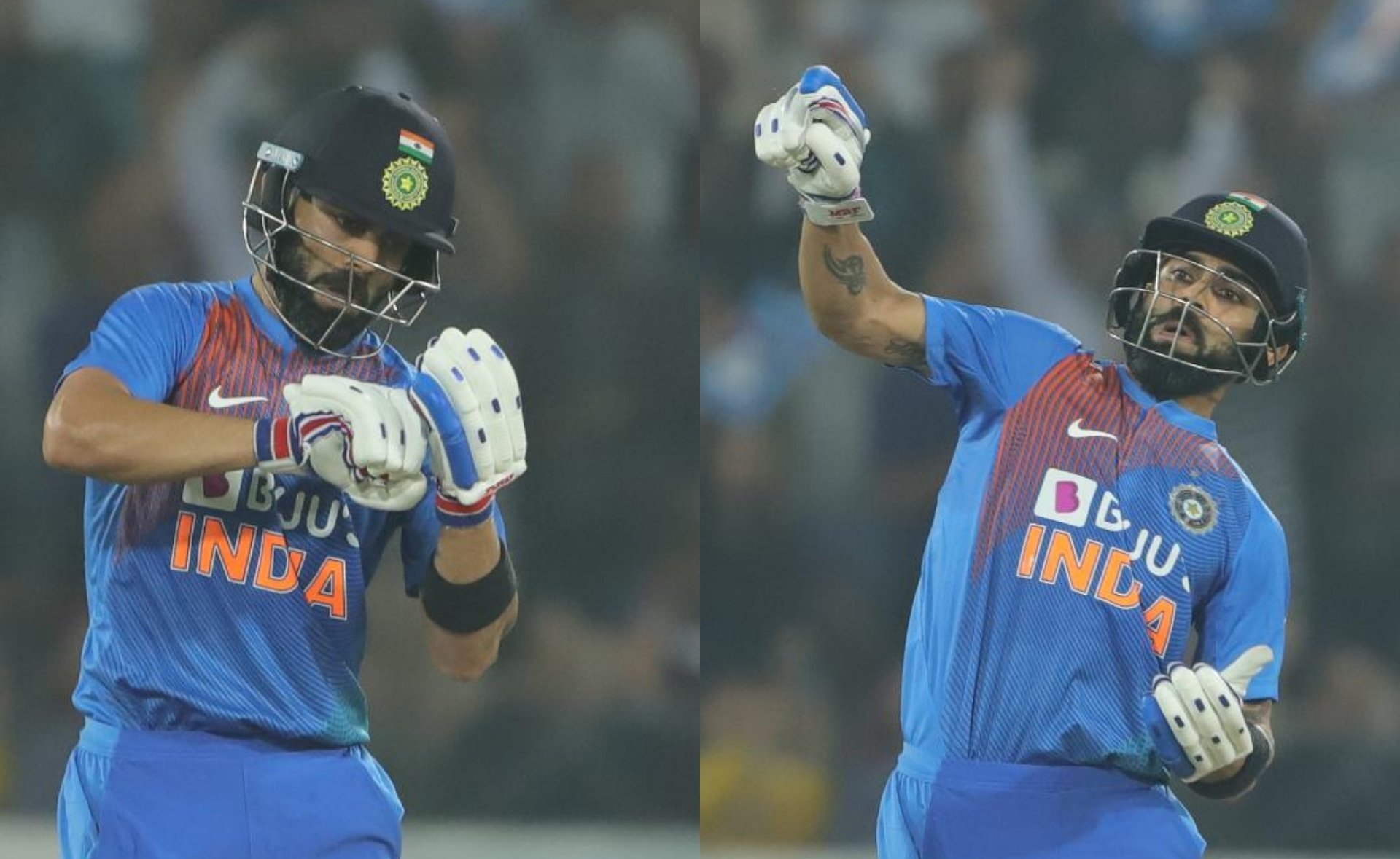 Virat Kohli gives a befitting reply to Kesrick Williams in first T20I vs West Indies at Hyderabad, virat kohli, virat kohli images, virat kohli hd images,