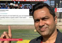Aakash Chopra calls out a fan on Twitter who called him “Virat Kohli ka Chamcha” aakash chopra and virat kohli