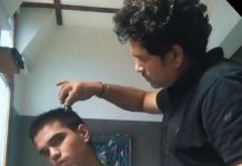 Watch Video | Sachin Tendulkar gave a stylish haircut to his son Arjun Sachin Tendulkar and Arjun Tendulkar