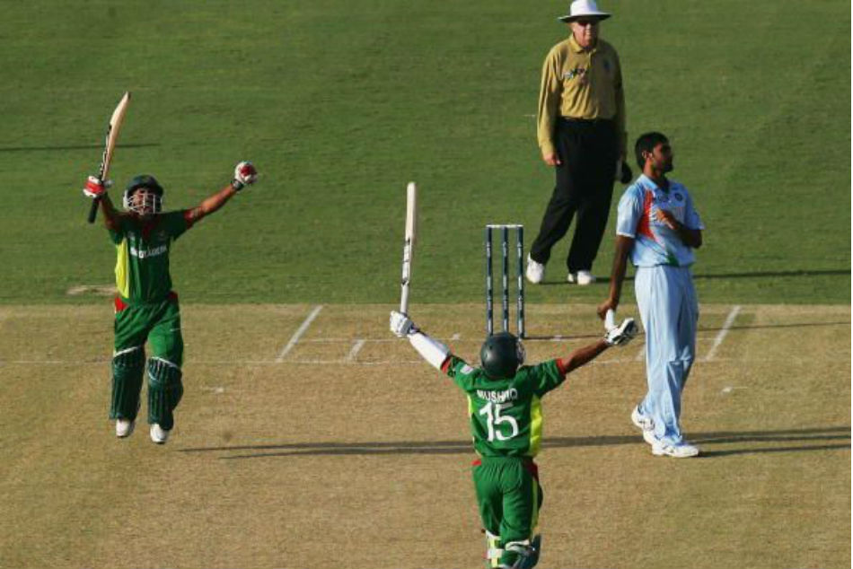 Bangladesh beat India in 2007 World Cup