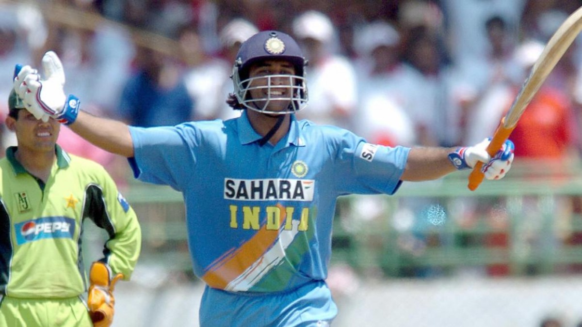 MS Dhoni first ODI century vs Pakistan in 2005