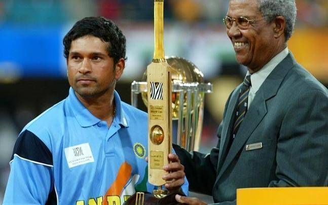 sachin tendulkar with golden bat in world cup 2003, golden bat winner in world cup, golden bat winner in world cup list, golden bat winner in world cup 2003