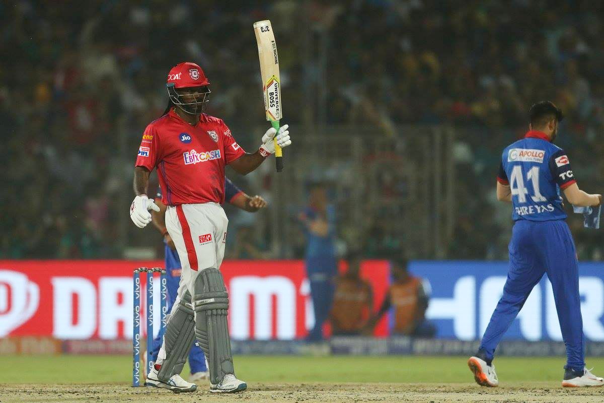 Chris Gayle vs Delhi Capitals in IPL 2019