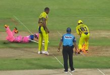 Watch | David Miller goes for golden duck in debut for Rajasthan Royals vs CSK David Miller golden duck run out vs CSK, david miller golden duck, david miller run out