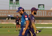 Top 10 statistics from 5th match of IPL 2020 between Kolkata and Mumbai Rohit sharma and dinesh Karthik, kolkata knight riders vs mumbai Indians, kkr vs mi