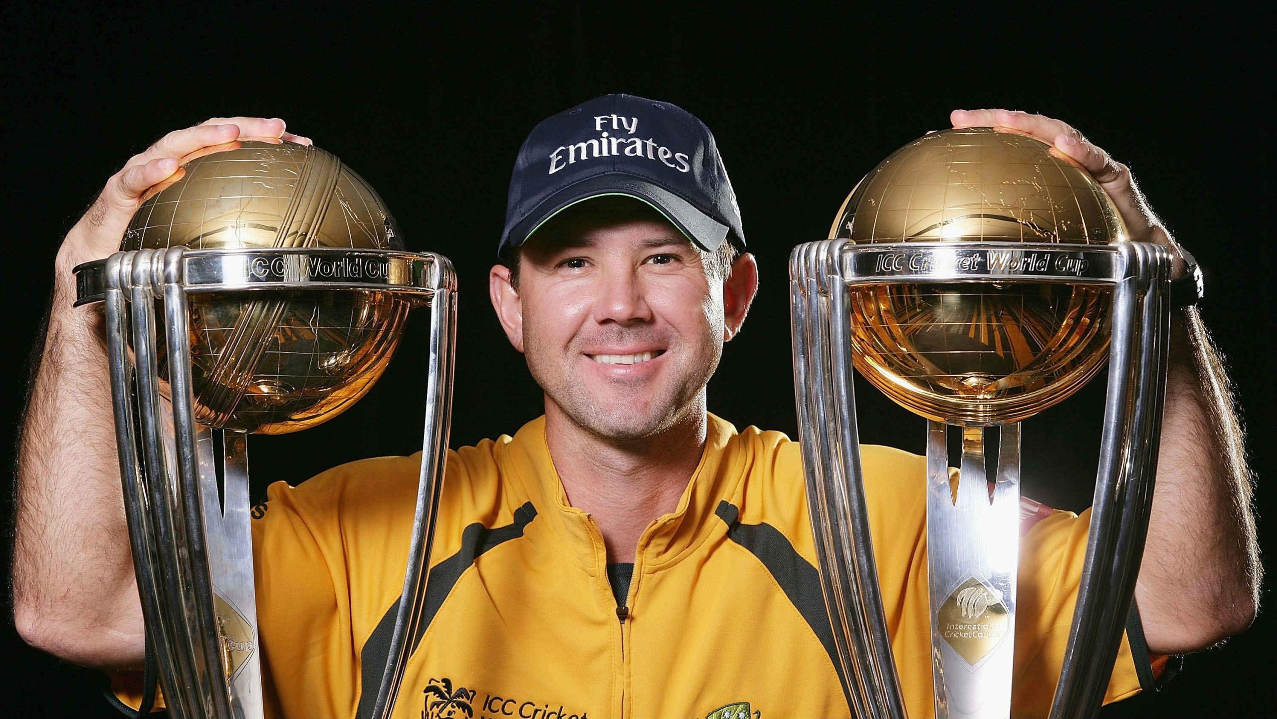 Australian Captain Ricky Ponting with ODI World Cup